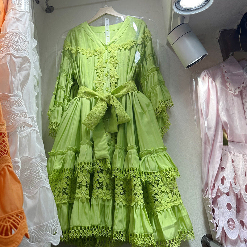 Stylish lacey frill dress