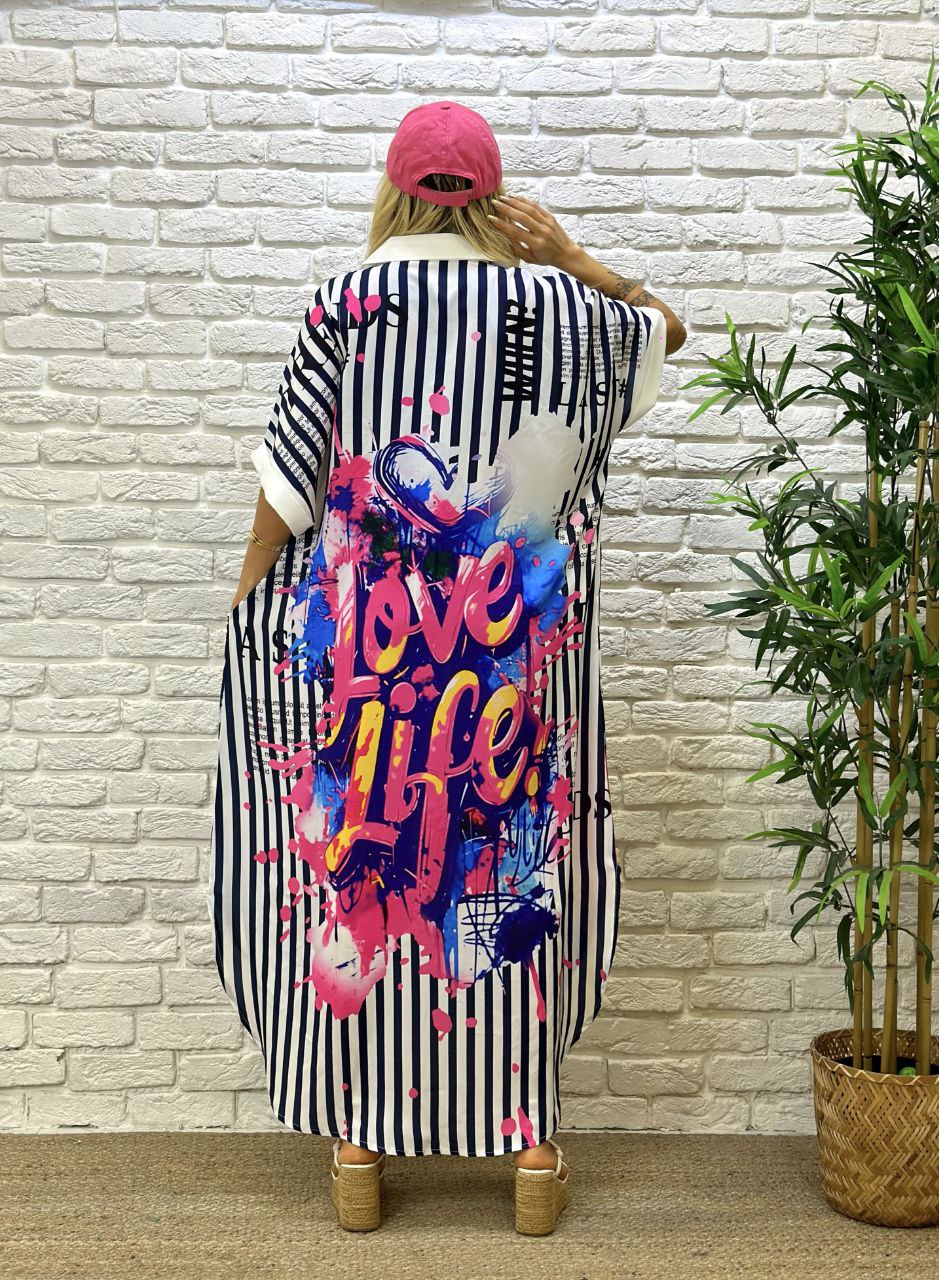 Multicolored Shirtdress MXV141