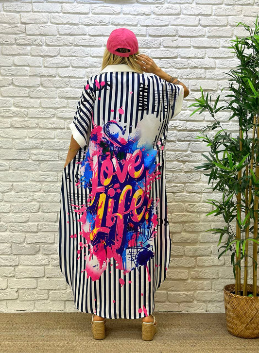 Multicolored Shirtdress MXV141