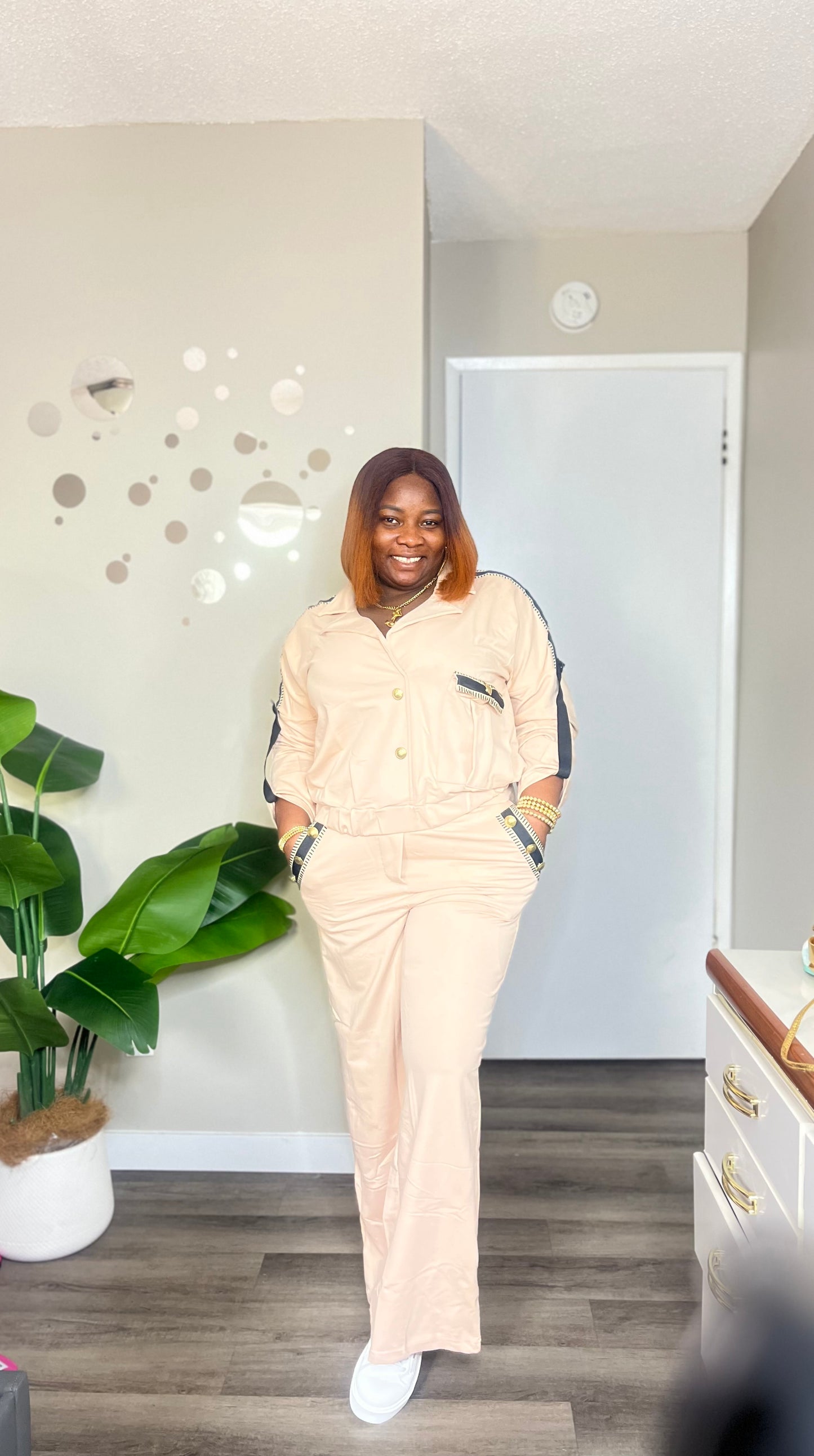 Stylish Nude 2pc set