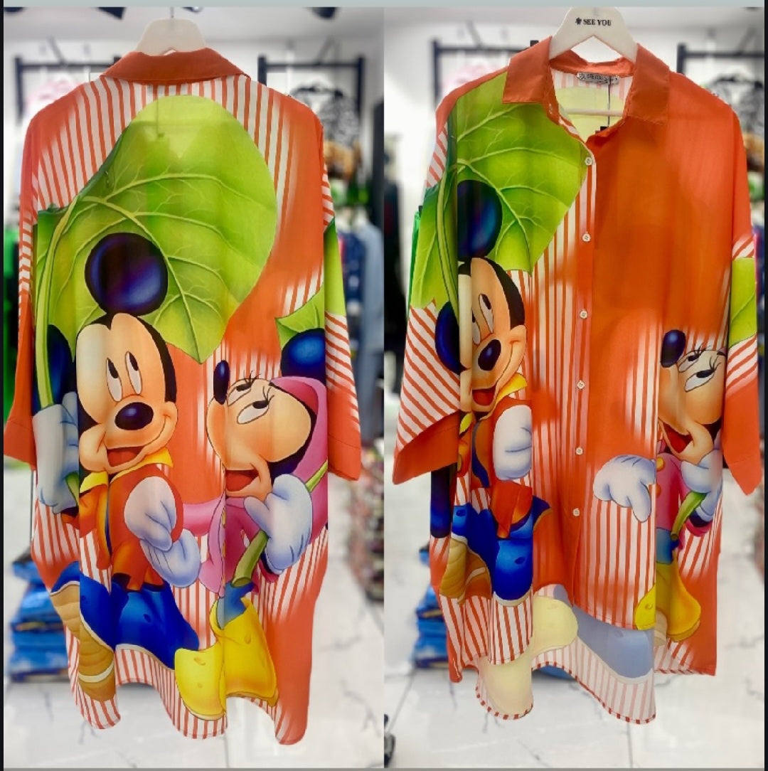 Mickey high low shirt