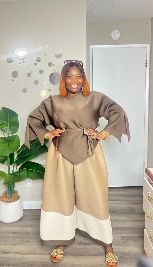 Culottes miyaki 2pc set