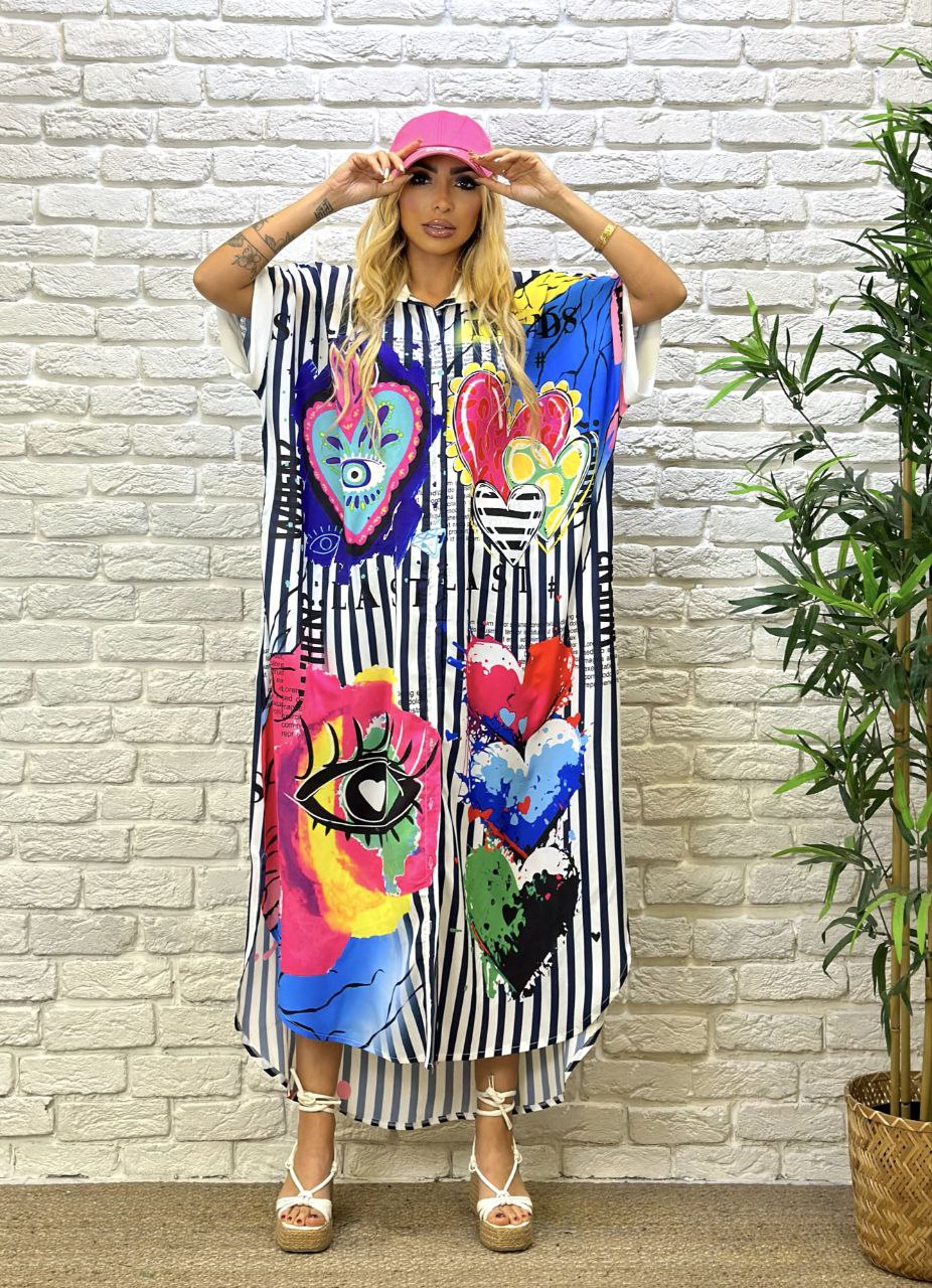 Multicolored Shirtdress MXV141